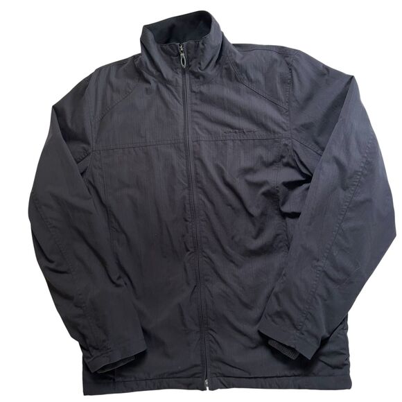 Oakley Black Full Zip Jacket Men’s Medium Nylon Shell Fleece Lined - Picture 8 of 9